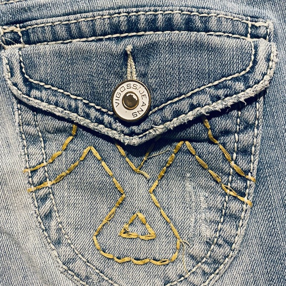 Womens Vigoss Capri Denim Jeans Size 7  Flap Pockets 30 Inch Waist - Picture 8 of 9